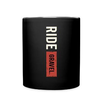 Gravel Bike Gravel Bike Gravel Bike Fans & Cyclists - Full Colour Mug - black - Front