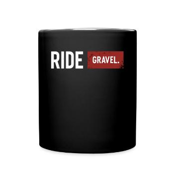 Gravel Bike Gravel Bike Gravel Bike Fans & Cyclists - Full Colour Mug - black - Front