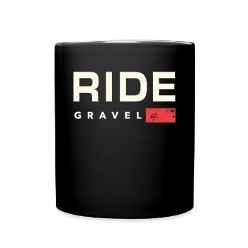 Gravel Bike Gravel Bike Gravel Bike Fans & Cyclists - Full Colour Mug - black - Front