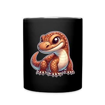 Komodo Dragon - Tasse einfarbig - Schwarz - Vorne