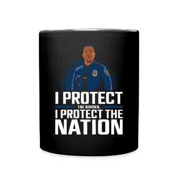 Emplois d’agent des douanes et de la protection des frontières dans les aéroports - Mug uni - noir - Devant