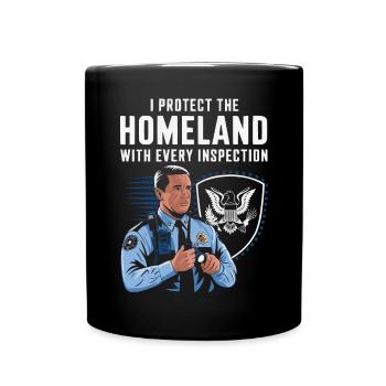 Emplois d’agent des douanes et de la protection des frontières dans les aéroports - Mug uni - noir - Devant