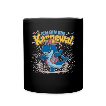 I'm a Karnewal Funny Whale - Full Colour Mug - black - Front