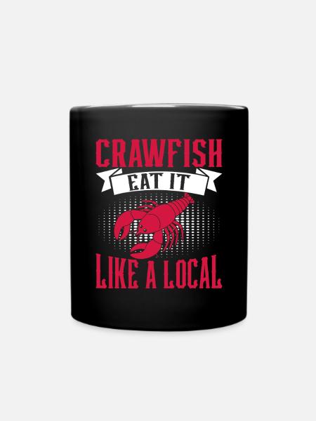 Crawfish Gifts - Tasse einfarbig - Schwarz
