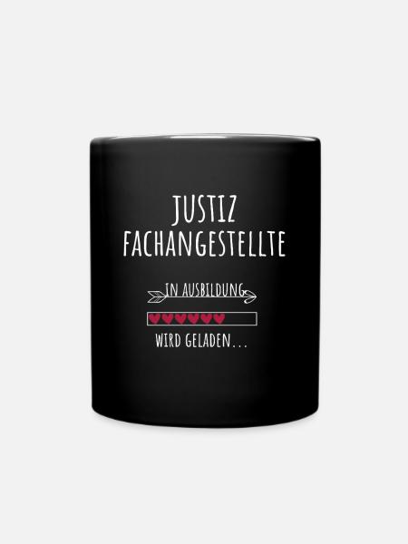 Justizfachangestellte Ausbildung Beruf Geschenk - Tasse einfarbig - Schwarz
