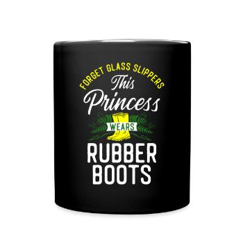 Amateur de plantes jardinier fille femelle - Mug uni - noir - Devant
