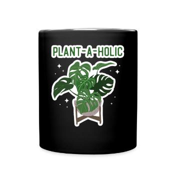 Plant Lover Gardening Monstera - Tasse einfarbig - Schwarz - Vorne