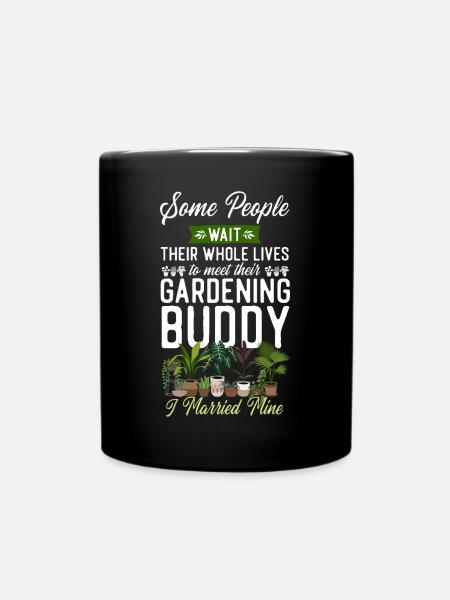 Plant Lover Gardening Husband Wife - Tasse einfarbig - Schwarz