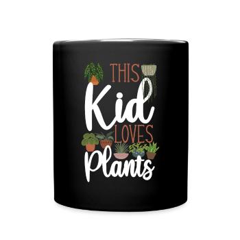 Plant Lover Gardening Kid This Kid - Tasse einfarbig - Schwarz - Vorne