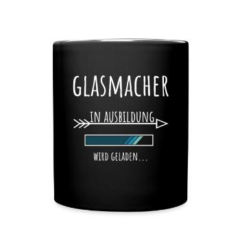 Glasmacher Ausbildung Beruf Geschenk - Tasse einfarbig - Schwarz - Vorne