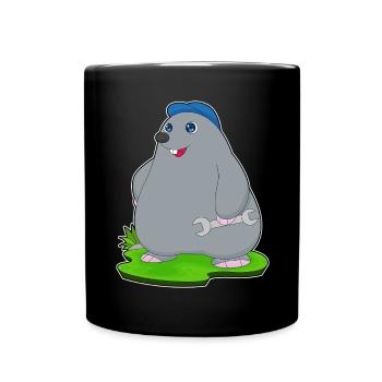 Atelier de clé mécanique Mole - Mug uni - noir - Devant