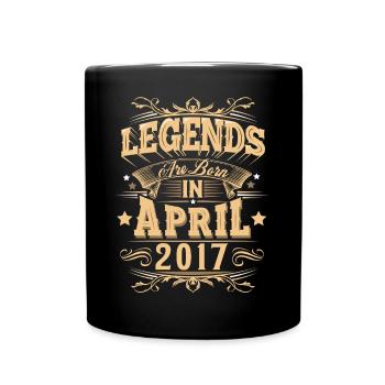 April 2017 Birthday Legend - Full Colour Mug - black - Front