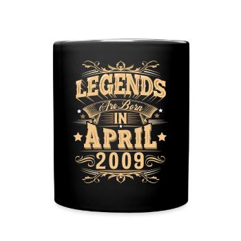 Légende de l’anniversaire d’avril 2009 - Mug uni - noir - Devant
