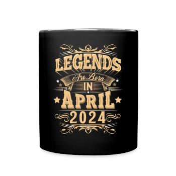 April 2024 Birthday Legend - Full Colour Mug - black - Front