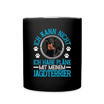 Plans pour mon Chien de chasse allemand Terrier de chasse - Mug uni - noir - Devant