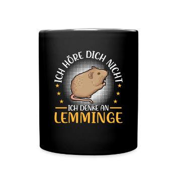 Lemming Vole Think of Lemming - Full Colour Mug - black - Front