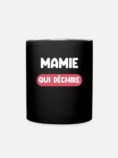 mamie qui déchire cadeau mamie cadeau mamie - Mug uni - noir