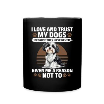 Cute Havanese Dog Owner - Full Colour Mug - black - Front