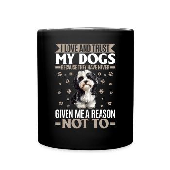 Cute Havanese Dog Owner - Full Colour Mug - black - Front