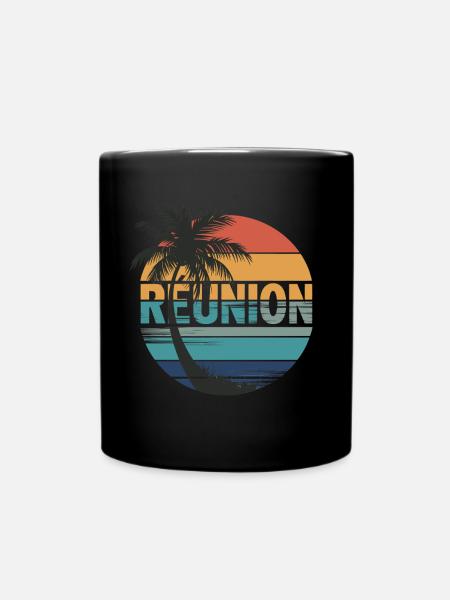 La Réunion - Tasse einfarbig - Schwarz