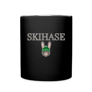 Ski Bunny Winter Bunny - Full Colour Mug - black - Front