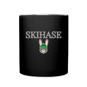 Ski Bunny Winter Bunny - Full Colour Mug - black - Front