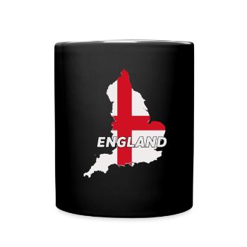 Flag of England, British pride - Full Colour Mug - black - Front