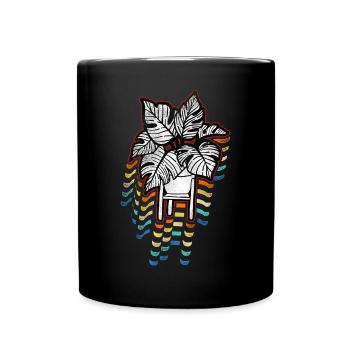 Amoureux des plantes jardinage rétro - Mug uni - noir - Devant