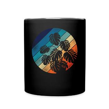 Amoureux des plantes jardinage rétro - Mug uni - noir - Devant
