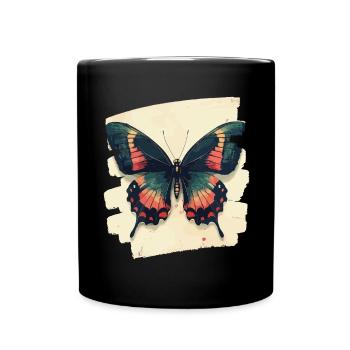 Butterfly - Full Colour Mug - black - Front