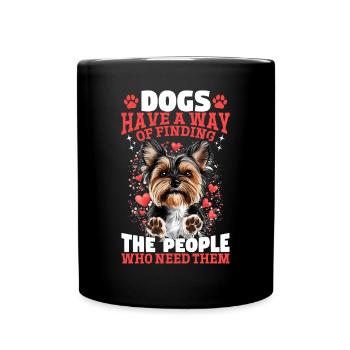Yorkshire Terrier Propriétaire d’un chien Yorkie - Mug uni - noir - Devant