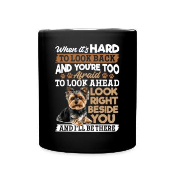 Yorkshire Terrier Propriétaire d’un chien Yorkie - Mug uni - noir - Devant