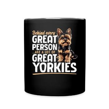 Yorkshire Terrier Propriétaire d’un chien Yorkie - Mug uni - noir - Devant