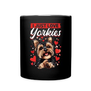 Yorkshire Terrier Propriétaire d’un chien Yorkie - Mug uni - noir - Devant