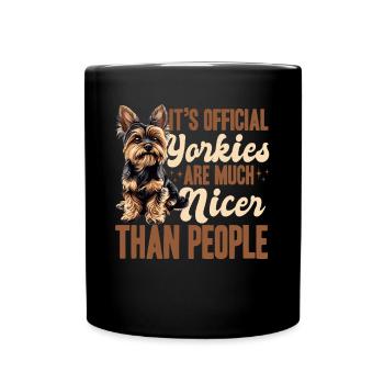 Yorkshire Terrier Propriétaire d’un chien Yorkie - Mug uni - noir - Devant