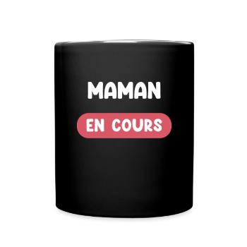 mom in progress gift future mom gift mother - Full Colour Mug - black - Front