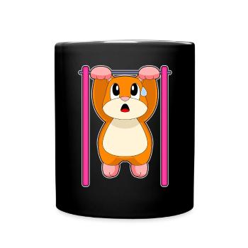Hamster Bodybuilder Tractions Musculation - Mug uni - noir - Devant