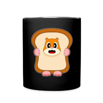 Pain de hamster - Mug uni - noir - Devant