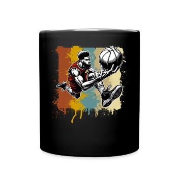 Basket-ball Joueurs de basket-ball - Mug uni - noir - Devant