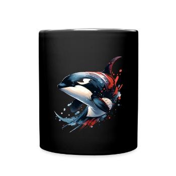 Orque Épaulard - Mug uni - noir - Devant