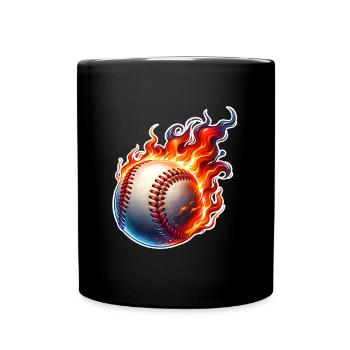 Base-ball - Mug uni - noir - Devant