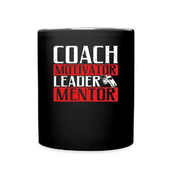 Trainer Geschenke Coach Geschenkidee - Tasse einfarbig - Schwarz - Vorne