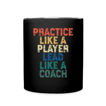 Trainer Geschenke Coach Geschenkidee - Tasse einfarbig - Schwarz - Vorne
