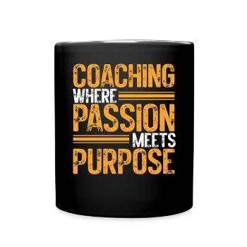 Trainer Geschenke Coach Geschenkidee - Tasse einfarbig - Schwarz - Vorne