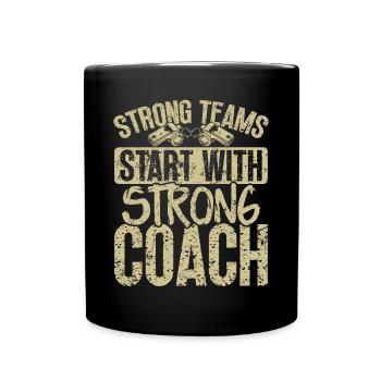 Trainer Geschenke Coach Geschenkidee - Tasse einfarbig - Schwarz - Vorne