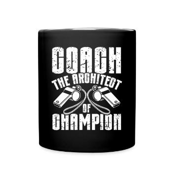 Trainer Geschenke Coach Geschenkidee - Tasse einfarbig - Schwarz - Vorne