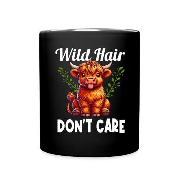 Scottish Highland Cow Scotland Farm - Full Colour Mug - black - Front