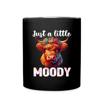 Scottish Highland Cow Scotland Farm - Full Colour Mug - black - Front