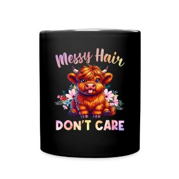 Scottish Highland Cow Scotland Farm - Full Colour Mug - black - Front