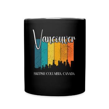 Vancouver Vibes - Schönheit des pazifischen Nordwestens - Tasse einfarbig - Schwarz - Vorne
